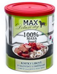 FALCO MAX Deluxe konzerve za odrasle pse, s nemasnim komadima govedine i tripicama, 8x 800 g