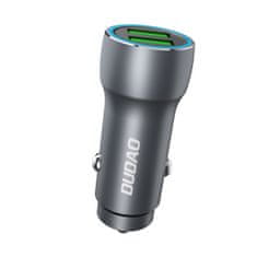 DUDAO R4+ auto punjač 2x USB 120W 3A, siva