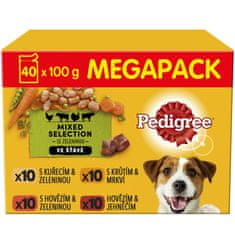 Pedigree Vital Protection vrećica mesa u soku za odrasle pse, 40 x 100 g