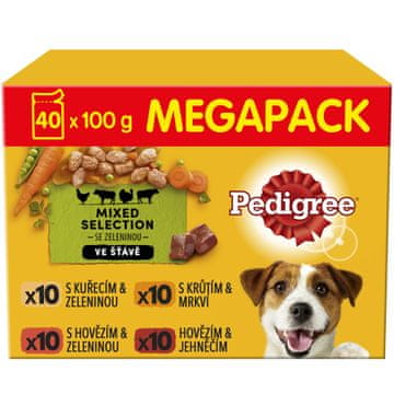 Pedigree Pedigree Vital Protection vrećica mesa u soku za odrasle pse, 40 x 100 g