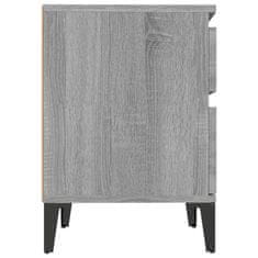 Vidaxl Noćni ormarići 2 kom boja dimljenog smeđi 40x35x50 cm