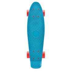 Meteor skateboard, aluminij, plavi s crvenim kotačima