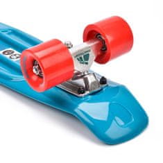 Meteor skateboard, aluminij, plavi s crvenim kotačima