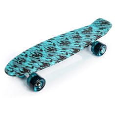 Meteor Multiboard skateboard, plavo/crni print