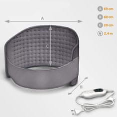 Tresko Grijaća deka za trbuh i leđa Tamno siva