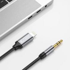 Tech-protect Ultraboost kabel Lightning / 3.5mm jack 1m, crno