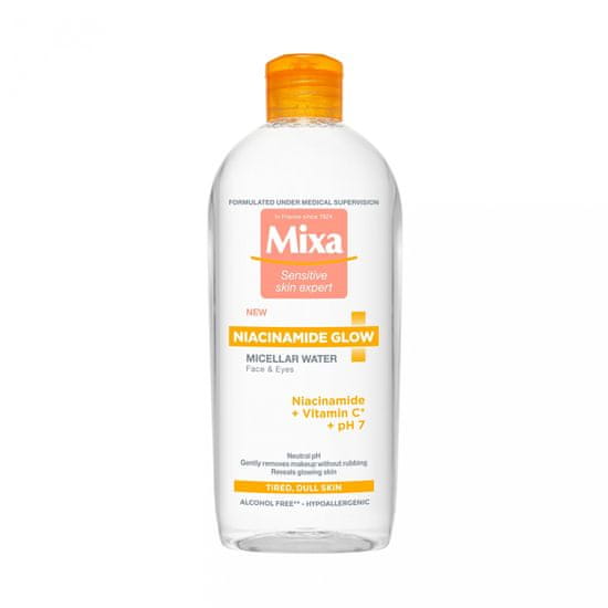 Mixa Niacinamide Glow micelarna voda, 400 ml