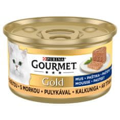 Gourmet hrana za mačke Gold, pašteta s puretinom, 24 x 85 g