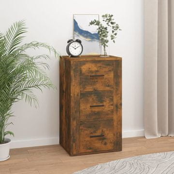 Vidaxl Ormarić dimljeni hrast 40x33x70 cm Materijal na bazi drva