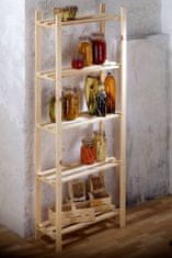 Rojaplast drvena polica 5 polica 80 × 40 × 170 cm