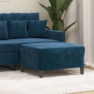 Vidaxl Podnožje Plavo 70x55x41 cm Baršunasto