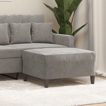 Vidaxl Tabure svijetlosiva 70x55x41 cm baršunasta