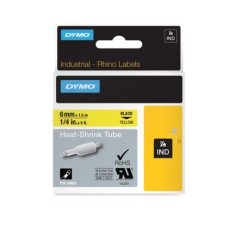 Dymo Rhino HST traka 6 mm, crna na žutoj, 18052