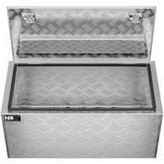 MSW Aluminijska transportna kutija za alat, s mogućnošću zaključavanja, 119 l, 91 x 45 x 44,5 cm