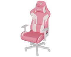 Genesis Nitro 710 gaming stolica, ergonomska, podesiva, 2D nasloni, CareGlide kotači, ružičasto-bijela