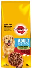 Pedigree Hrana za odrasle pse s govedinom 15 kg