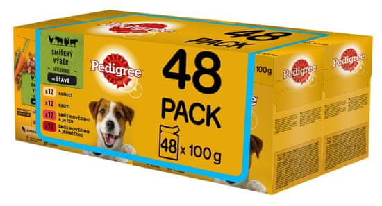 Pedigree Vital Protection vrećice za odabir mesa s povrćem u soku za odrasle pse 48 x 100g