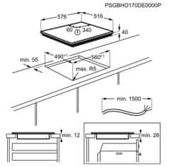Electrolux ploča za kuhanje EHF6346XOK