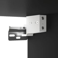 Vidaxl Visoka komoda crna od konstruiranog drva