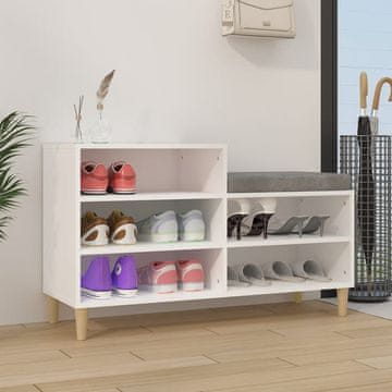 Vidaxl Stalak za cipele Bijeli 102x36x60 cm Materijal na bazi drveta