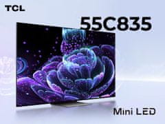 55C835 Mini LED QLED TV, 140 cm, Android TV, WiFi, Bluetooth, ONKYO