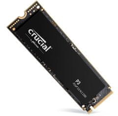 Crucial P3 SSD, 4 TB, M.2 80 mm, PCI-e 3.0 x4 NVMe (CT4000P3SSD8)