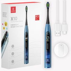 Oclean X10 električna sonična četkica za zube, plava