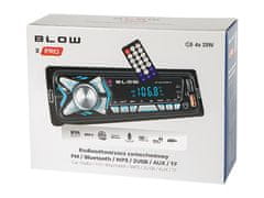 Blow X-PRO auto radio, FM Radio, Bluetooth, 4 x 25W, daljinski upravljač