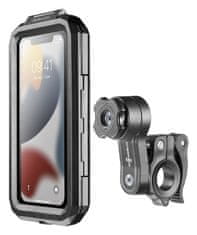 Interphone Armor Pro univerzalna vodootporna maskica za mobitel QUIKLOX Handlebar Mount crna