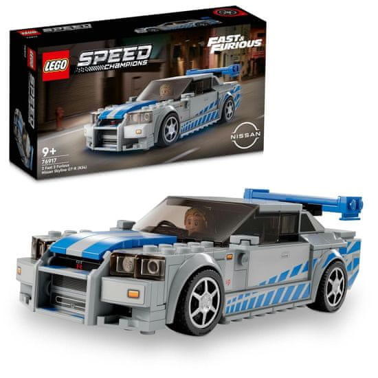 LEGO Speed ​​​​Champions 2 Fast 2 Furious Nissan Skyline GT-R igračka (R34)