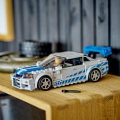 LEGO Speed ​​​​Champions 2 Fast 2 Furious Nissan Skyline GT-R igračka (R34)