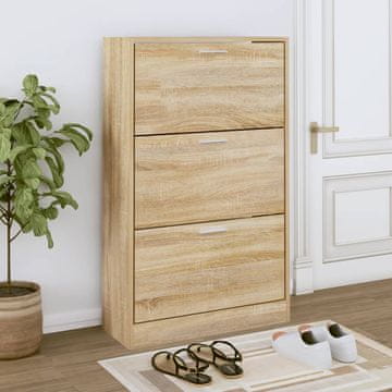 Vidaxl Ormarić za cipele Sonoma hrast 63x24x103 cm