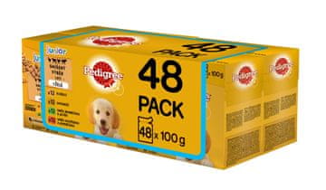 Pedigree hrana za mlade pse multipaket 4 x (12 x 100g)