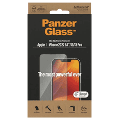 PanzerGlass Ultra-Wide Fit zaštitno staklo za iPhone 14/13/13 Pro, antibakterijsko
