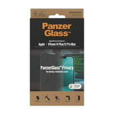 PanzerGlass Privacy zaštitno staklo za iPhone 14 Plus/13 Pro Max, antibakterijsko