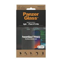 PanzerGlass Privacy zaštitno staklo za iPhone 14 Pro Max, antibakterijsko