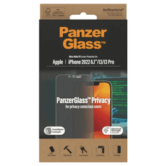PanzerGlass Ultra-Wide Fit Privacy zaštitno staklo za iPhone 14/13/13 Pro, antibakterijsko