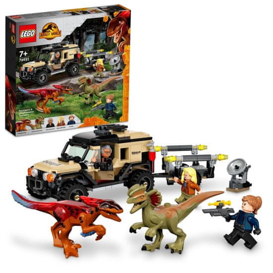 LEGO Jurassic World 76951 Pyroraptor i Dilophosaurus Transport