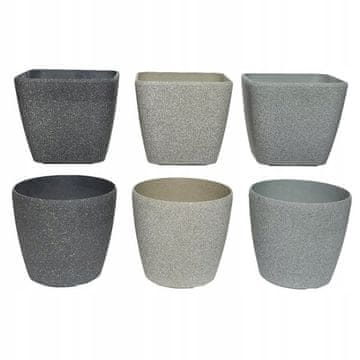 Kaemingk Tegla za cvijeće s plastičnim poklopcem mix 22 cm