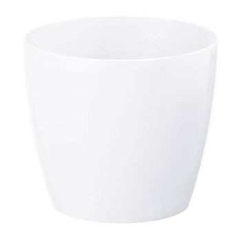 Lamela Tegla za cvijeće s plastičnim poklopcem, bijela, 13,5 cm, Magnolija