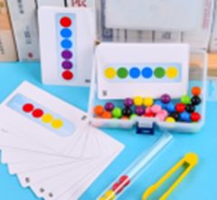 Ikonka Aga Edukativna slagalica šarene Montessori kuglice