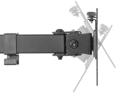 Neomounts FPMA-D550DBLACK nosač za 2 monitora do 81 cm, fleksibilan, 8 kg