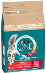 Purina ONE s govedinom za kastrirane mačke, 3 kg