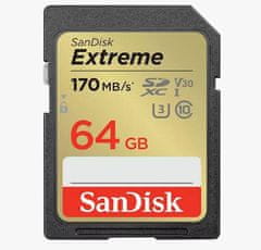 SanDisk Extreme SDXC memorijska kartica, 64 GB (SDSDXV2-064G-GNCIN)