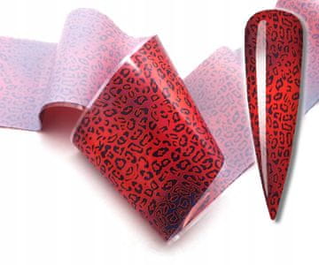 FOLIJA ZA TRANSFER 10cmx4cm CRVENI LEOPARD