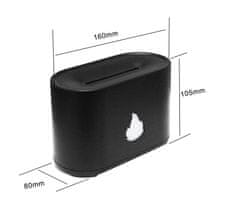 Aga Aroma difuzor s LED projekcijom vatre Crni