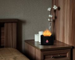 Aga Aroma difuzor s LED projekcijom vatre Crni