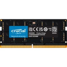 Crucial memorija prijenosnog računala (RAM), 8 GB, DDR5, 4800 MHz, CL40 (CT8G48C40S5)