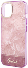Guess Jungle case za iPhone 14 Plus, roza (GUHCP14MHGJGHP)