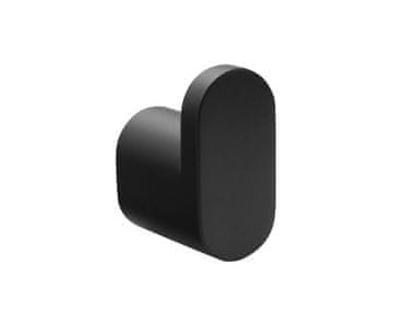 SAPHO FLORI mat crna kukica za kupaonicu